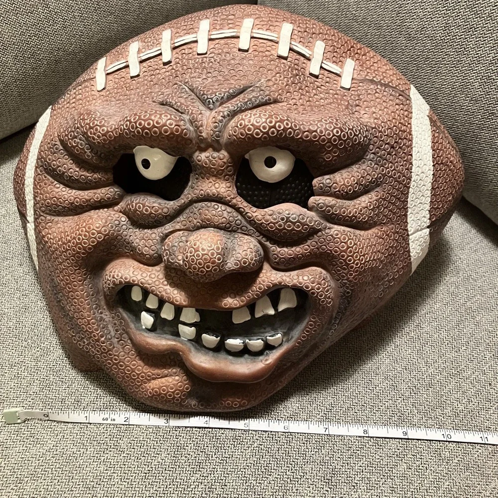 Vtg Football Head Latex Mask‎ Sports Cosplay